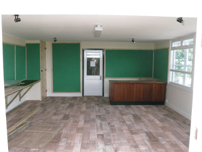 Visitor Centre part way through the re-furb